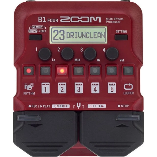Zoom B1 Four Bass Multi Effect Pedal