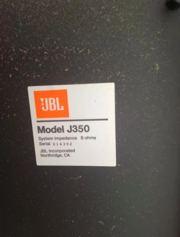 ΗΧΕΙΑ JBL J350 (ΔΥΟ) 1995 ΠΑΝΩ ΣΤΙΣ ΒΑΣΕΙΣ ΤΟΥΣ