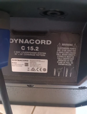 Ηχείο Dynacord C 15.2 (Germany) - Κατάσταση Βιτρίνας