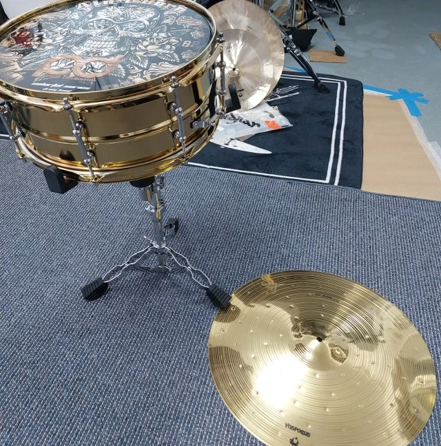  REMO GOLD METAL SNARE 14"×6,5" ΚΑΙΝΟΥΡΓΙΟ + RIDE 20"