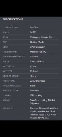 LTD EC 1000T Charcoal Burst 