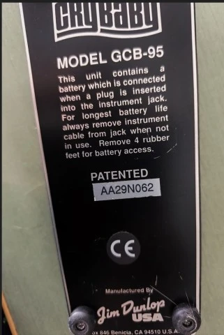 Πωλείται πετάλι Dunlop Crybaby GCB95