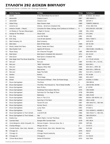 Συλλογή δίσκων βινυλίου μεταχειρισμένη, 292 LP