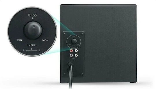 Logitech Z333 Ηχεία Υπολογιστή 2.1 με Ισχύ 2x40W