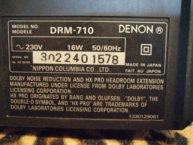 DECK DENON DRM-710...(Made In Japan),,,3