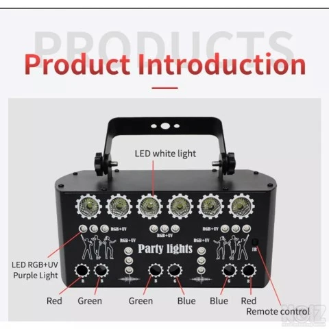 Laser 27 eyes rgb led