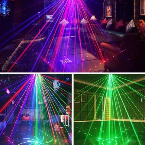 Laser 27 eyes rgb led