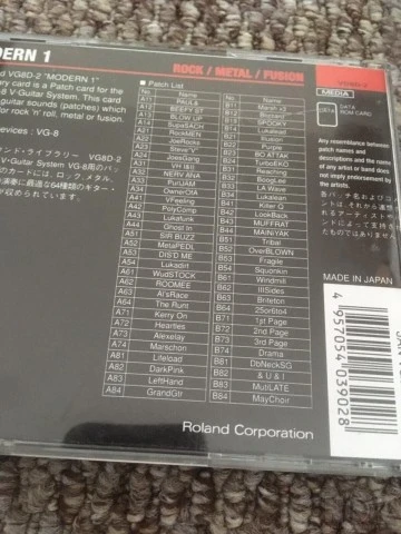 roland sound cards vg8