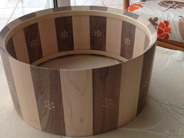 handmade set walnuts & maple