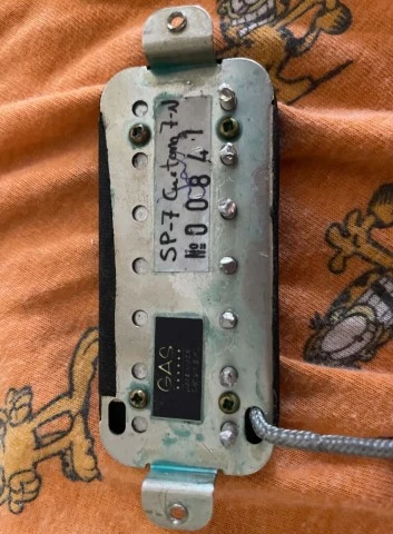 GAS Pickups night train 7 string set alnico ii