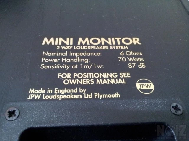 ΗΧΕΙΑ JPW MINI MONITOR