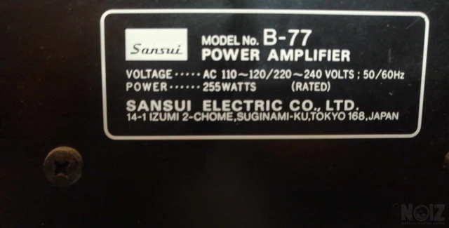 SANSUI Β-77 Τελικός....(Made In Japan)