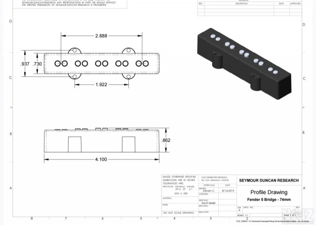 Seymour Duncan Apollo 70/74 ( 5 string)