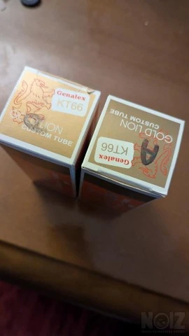 Gold Lion KT66 matched pair NEW!