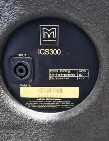 MARTIN AUDIO SUB WOOFER ICS300