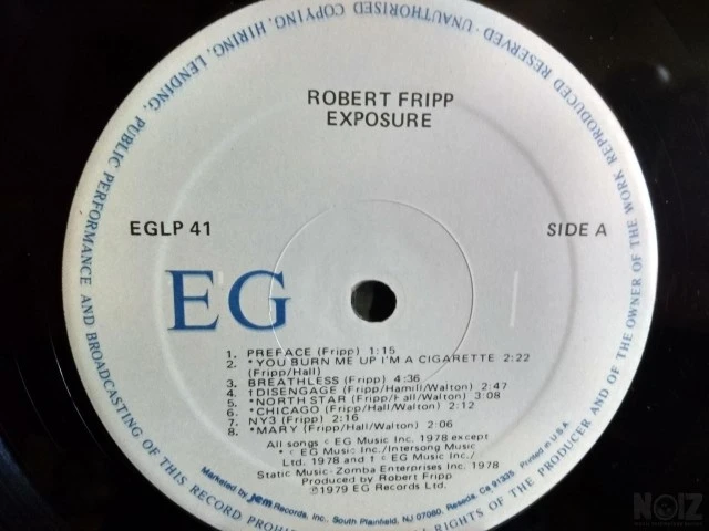 ROBERT FRIPP EXPOSURE