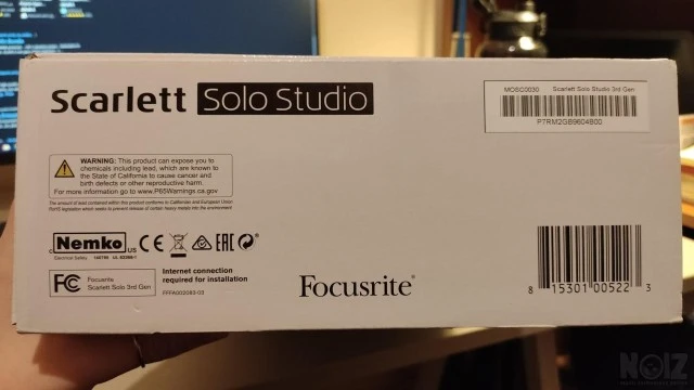 Focusrite Scarlett studio 2i2 3rd Gen