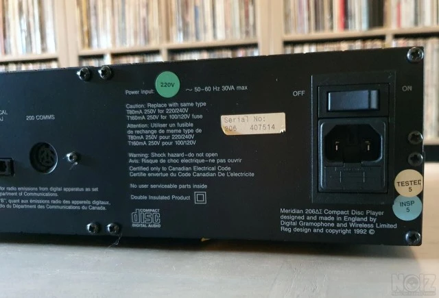 MERIDIAN 206 ΔΣ HIGH END CD PLAYER