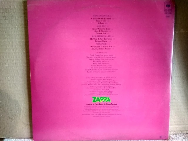FRANK ZAPPA JOE'S GARAGE ACT2&3
