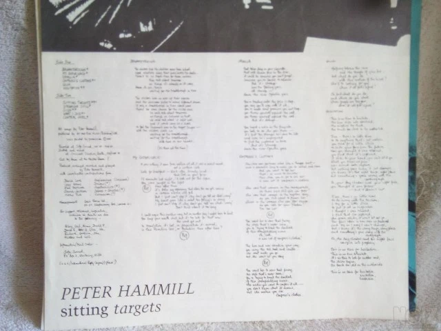 PETER HAMMILL : SITTING TARGETS