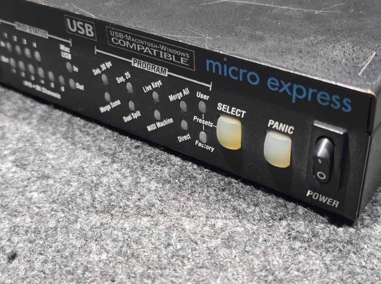 Motu Micro exprees 4x6 midi interface