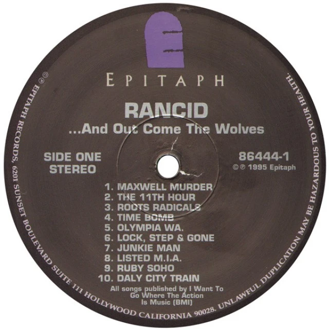 Rancid ‎– And Out Come The Wolves (LP