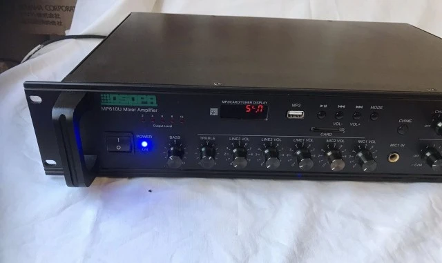 MP610U 6 Zones Paging and Music Mixer Am