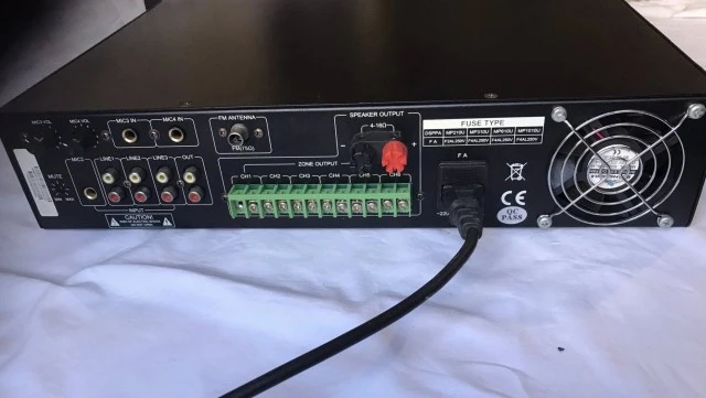 MP610U 6 Zones Paging and Music Mixer Am
