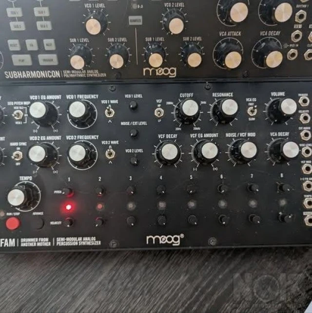 Moog Dfam and Moog Subharmonicoon