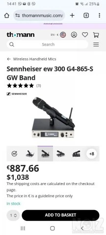 Ασύρματο Μικρόφωνο Sennheiser ew 300 G4-