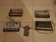 Korg Volcas Set (Bass, Modular, FM, Keys) & OP Rythm