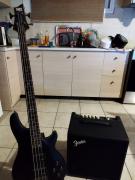 Schecter bass και fender ενισχυτής