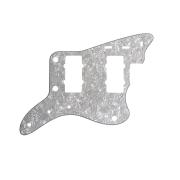 Jazzmaster Pickguard σε χρώμα White Pearl + witch hat knobs
