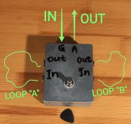 A/B LOOPER PEDAL (ιδιοκατασκευή)
