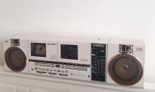 SHARP QT89HW boombox ghetto blaster διπλό κασετόφωνο + AM/FM/MW/SW radio