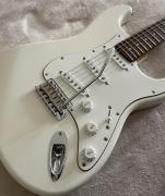 Vintage V6JMH ReIssued Electric Guitar ~ Olympia White 'Fillmore'